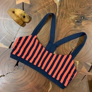 Striped lululemon bra